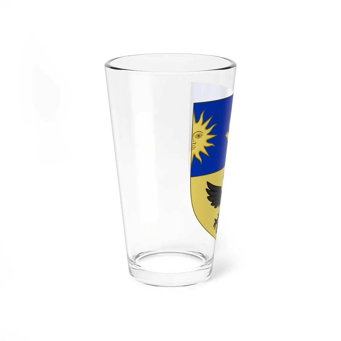 Blason de la famille de Hault (France) (Coat of Arms) Pint Glass 16oz - Go Mug Yourself