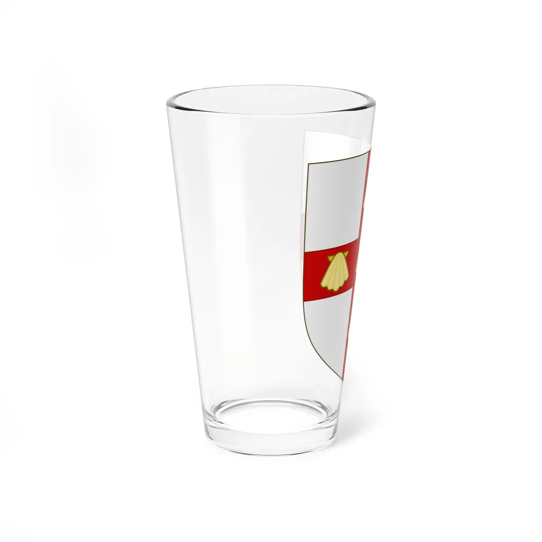 Blason de la famille de Hauteclocque (France) (Coat of Arms) Pint Glass 16oz - Go Mug Yourself