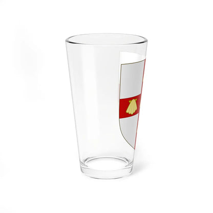 Blason de la famille de Hauteclocque (France) (Coat of Arms) Pint Glass 16oz - Go Mug Yourself