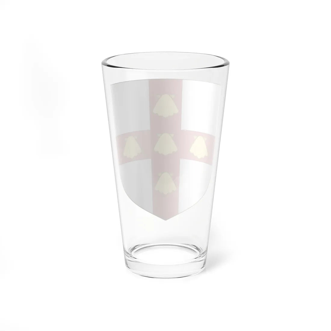 Blason de la famille de Hauteclocque (France) (Coat of Arms) Pint Glass 16oz - Go Mug Yourself