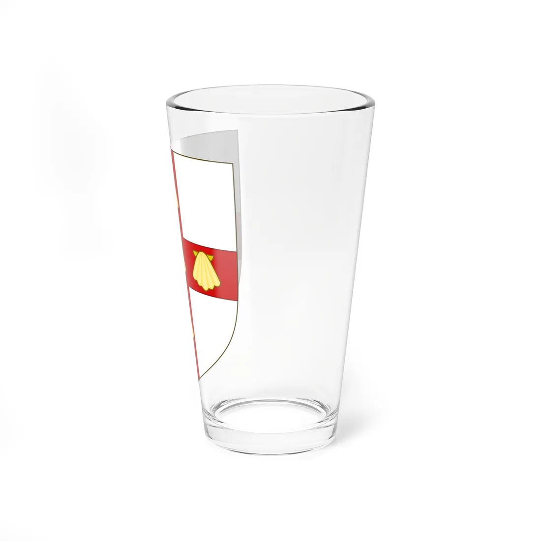 Blason de la famille de Hauteclocque (France) (Coat of Arms) Pint Glass 16oz - Go Mug Yourself