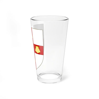 Blason de la famille de Hauteclocque (France) (Coat of Arms) Pint Glass 16oz - Go Mug Yourself