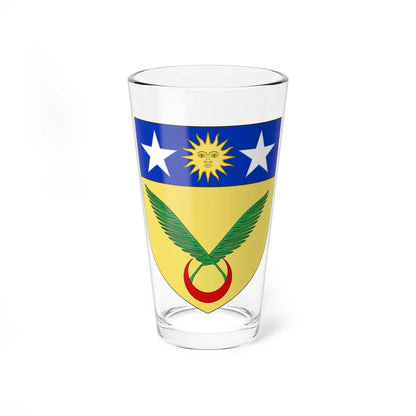 Blason de la famille de Jouvencel (France) (Coat of Arms) Pint Glass 16oz - Go Mug Yourself