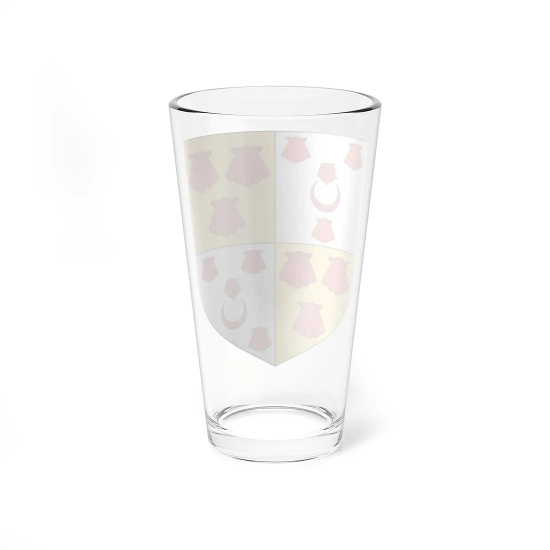 Blason de la famille de Keranflech (France) (Coat of Arms) Pint Glass 16oz - Go Mug Yourself