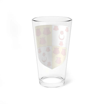 Blason de la famille de Keranflech (France) (Coat of Arms) Pint Glass 16oz - Go Mug Yourself