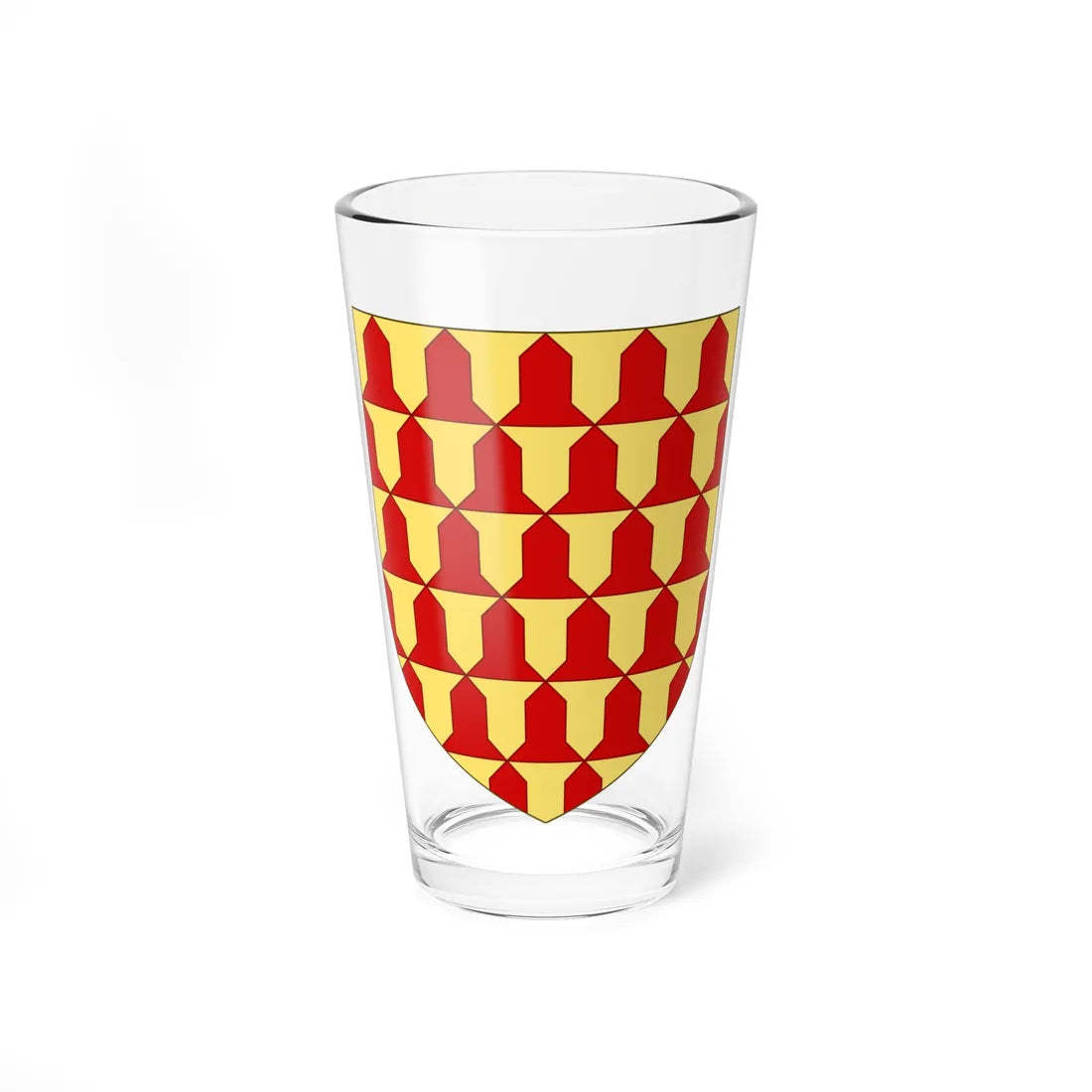 Blason de la famille de Kergorlay (France) (Coat of Arms) Pint Glass 16oz 16oz - Go Mug Yourself