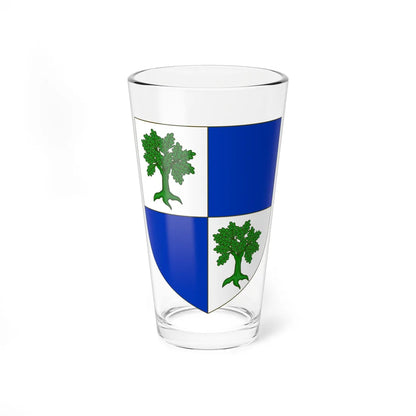 Blason de la famille de Kerguézec (France) (Coat of Arms) Pint Glass 16oz 16oz - Go Mug Yourself