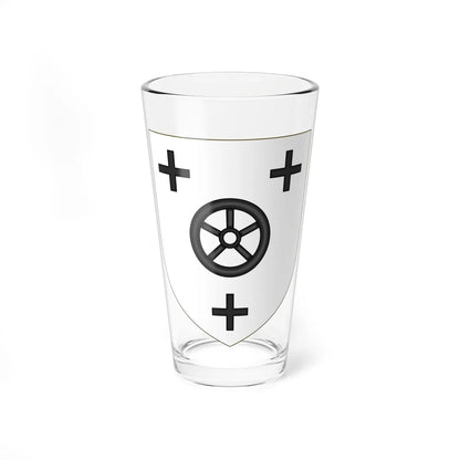 Blason de la famille de Kerouartz (France) (Coat of Arms) Pint Glass 16oz 16oz - Go Mug Yourself