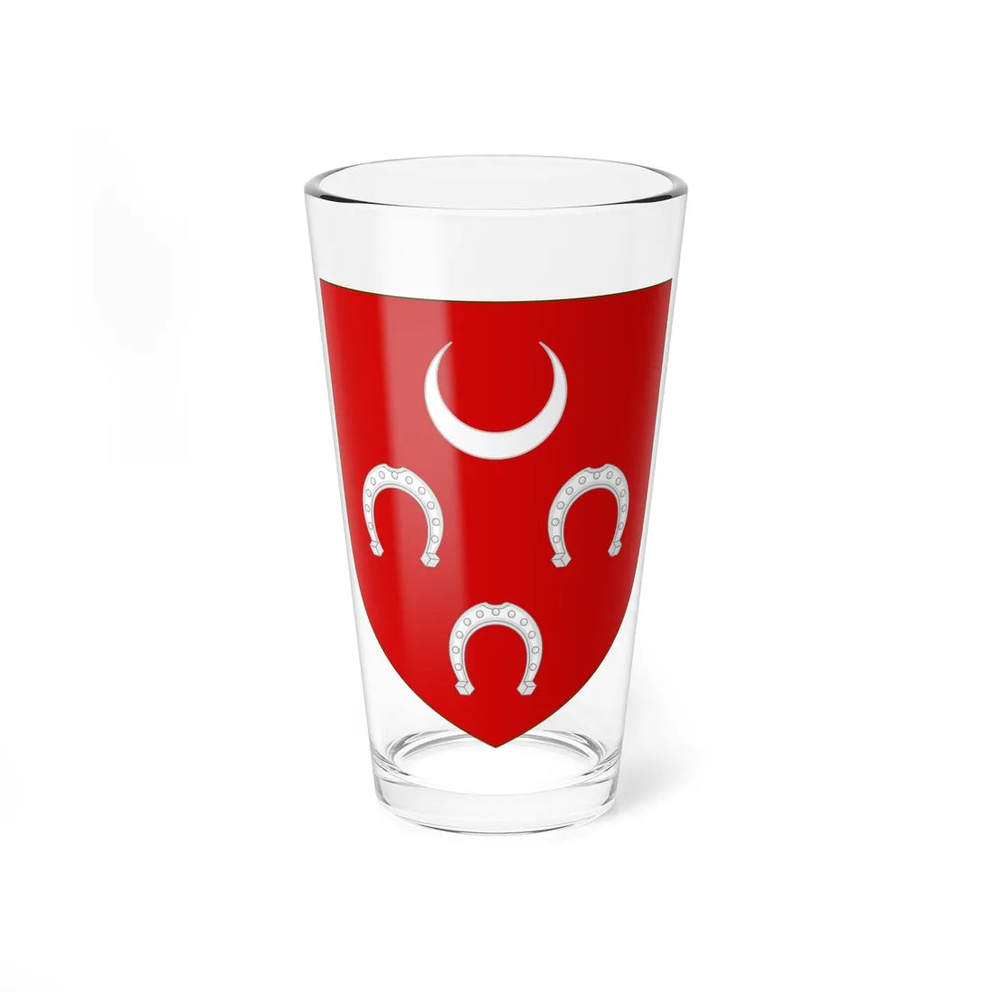 Blason de la famille de La Borie de La Batut (France) (Coat of Arms) Pint Glass 16oz 16oz - Go Mug Yourself