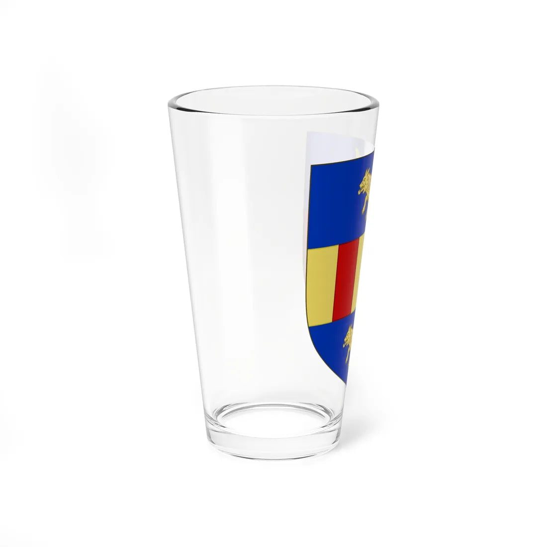 Blason de la famille de La Porte (France) (Coat of Arms) Pint Glass 16oz - Go Mug Yourself