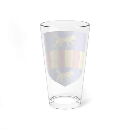 Blason de la famille de La Porte (France) (Coat of Arms) Pint Glass 16oz - Go Mug Yourself