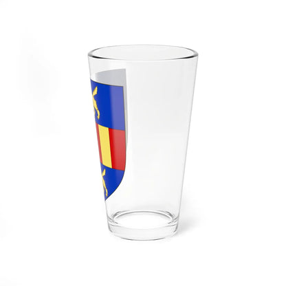Blason de la famille de La Porte (France) (Coat of Arms) Pint Glass 16oz - Go Mug Yourself