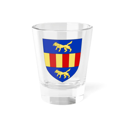 Blason de la famille de La Porte (France) (Coat of Arms) Shot Glass 1.5oz 1.5oz - Go Mug Yourself