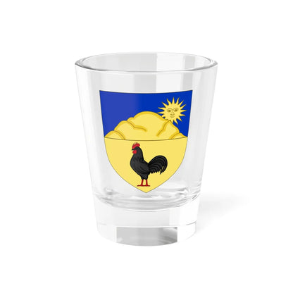 Blason de la famille de Ladoucette (France) (Coat of Arms) Shot Glass 1.5oz 1.5oz - Go Mug Yourself