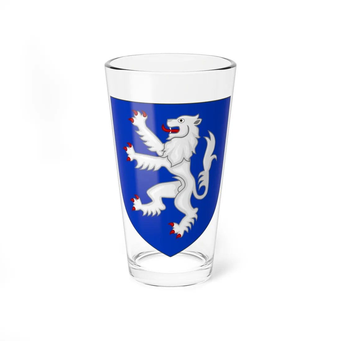 Blason de la famille de Lamberterie (France) (Coat of Arms) Pint Glass 16oz - Go Mug Yourself