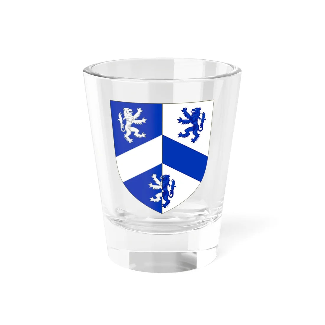 Blason de la famille de Legge (France) (Coat of Arms) Shot Glass 1.5oz 1.5oz - Go Mug Yourself