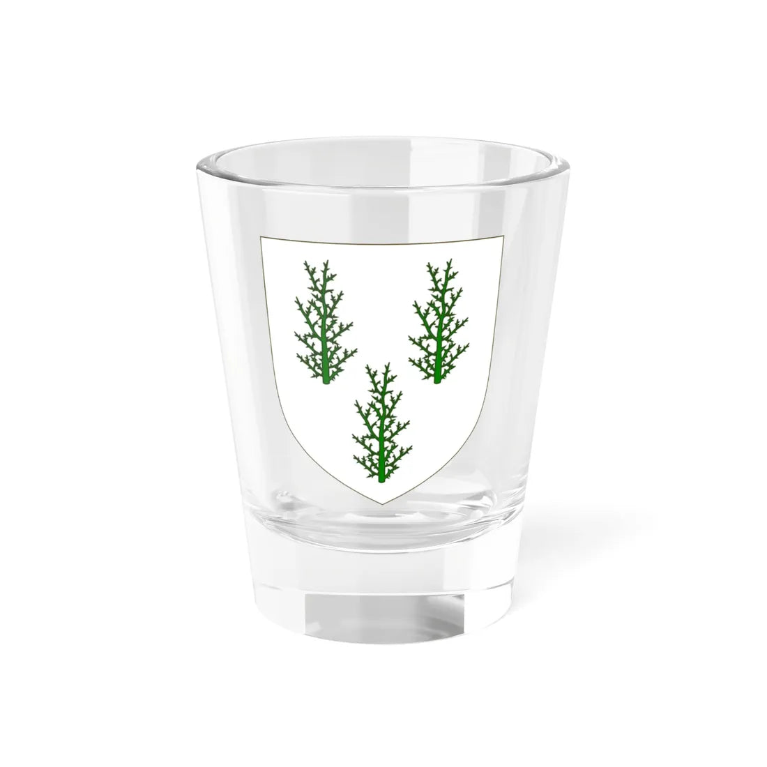 Blason de la famille de Lespinay (France) (Coat of Arms) Shot Glass 1.5oz 1.5oz - Go Mug Yourself