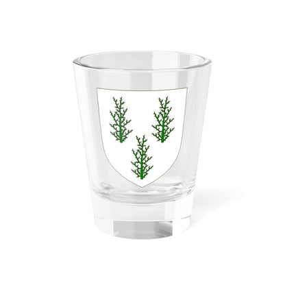 Blason de la famille de Lespinay (France) (Coat of Arms) Shot Glass 1.5oz 1.5oz - Go Mug Yourself