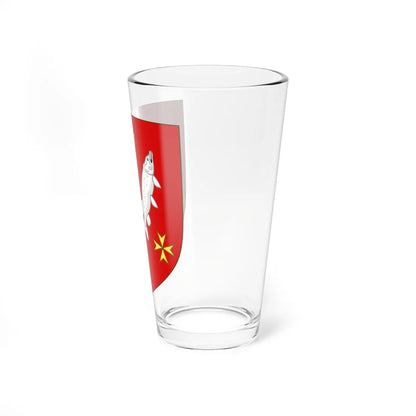 Blason de la famille de Leusse (France) (Coat of Arms) Pint Glass 16oz - Go Mug Yourself