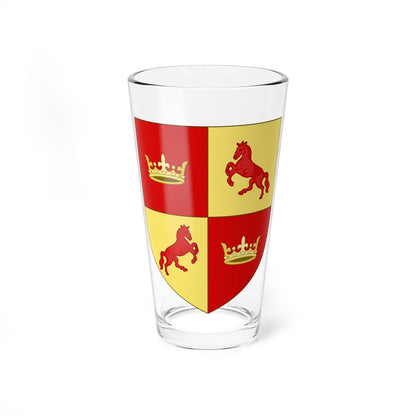 Blason de la famille de Mackau (France) (Coat of Arms) Pint Glass 16oz 16oz - Go Mug Yourself