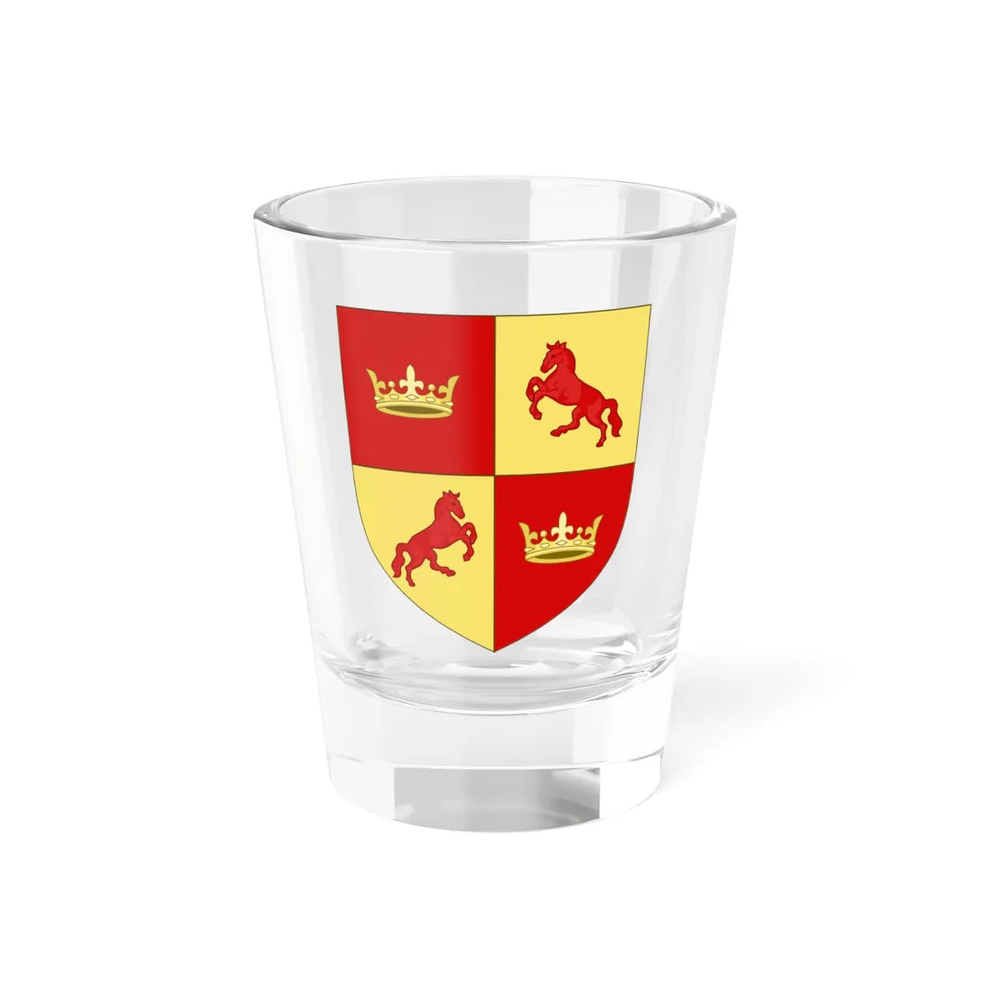 Blason de la famille de Mackau (France) (Coat of Arms) Shot Glass 1.5oz 1.5oz - Go Mug Yourself