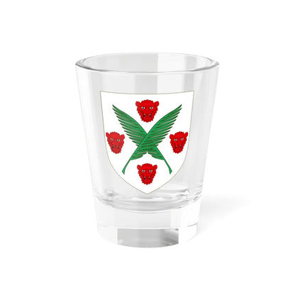 Blason de la famille de Monicault (France) (Coat of Arms) Shot Glass 1.5oz 1.5oz - Go Mug Yourself