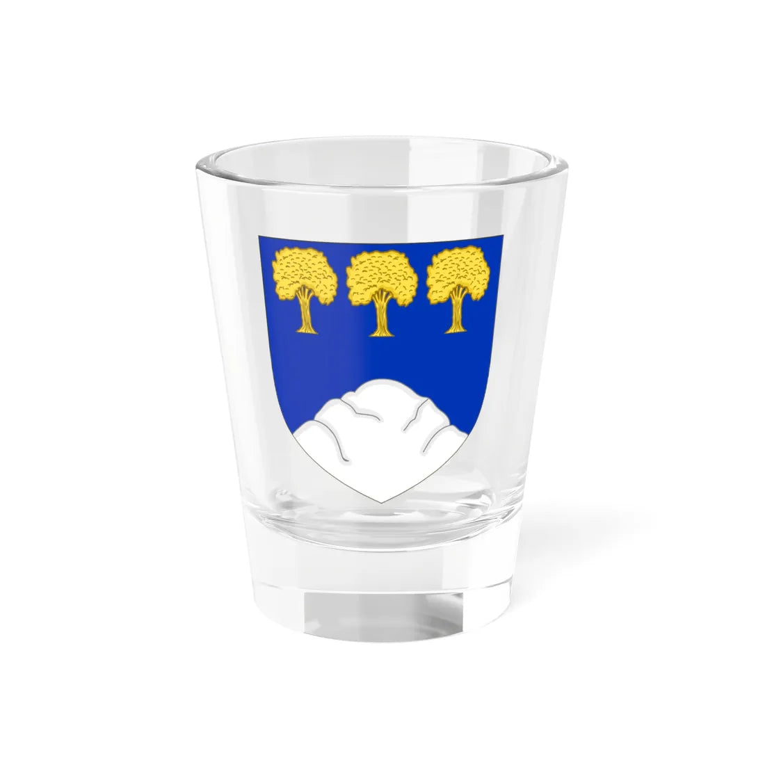 Blason de la famille de Montety (France) (Coat of Arms) Shot Glass 1.5oz 1.5oz - Go Mug Yourself