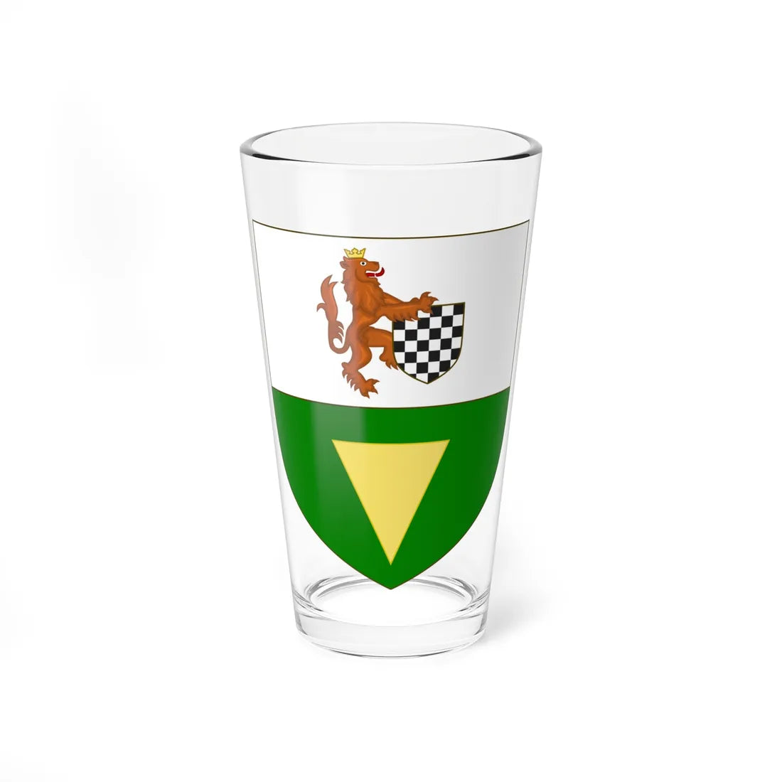 Blason de la famille de Moro-Giafferi (France) (Coat of Arms) Pint Glass 16oz 16oz - Go Mug Yourself