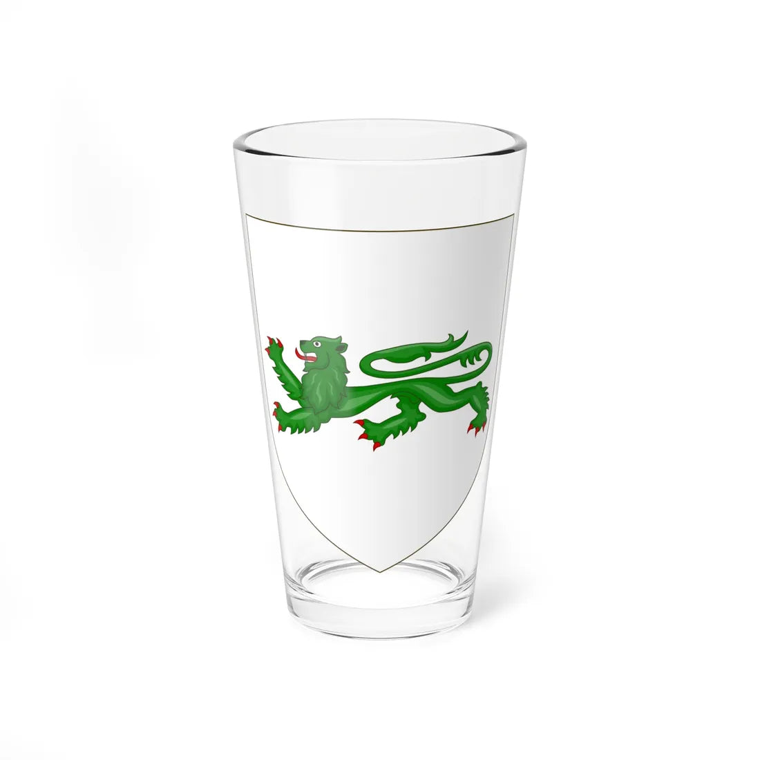 Blason de la famille de Partz (France) (Coat of Arms) Pint Glass 16oz 16oz - Go Mug Yourself
