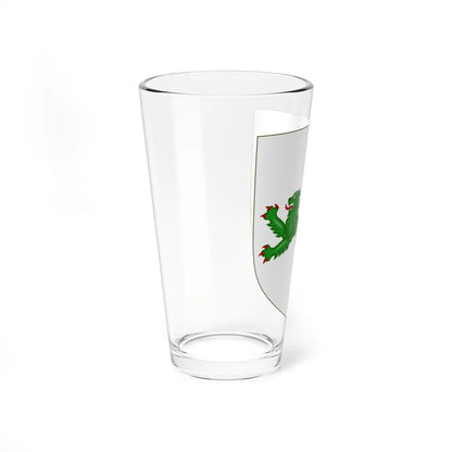 Blason de la famille de Partz (France) (Coat of Arms) Pint Glass 16oz - Go Mug Yourself