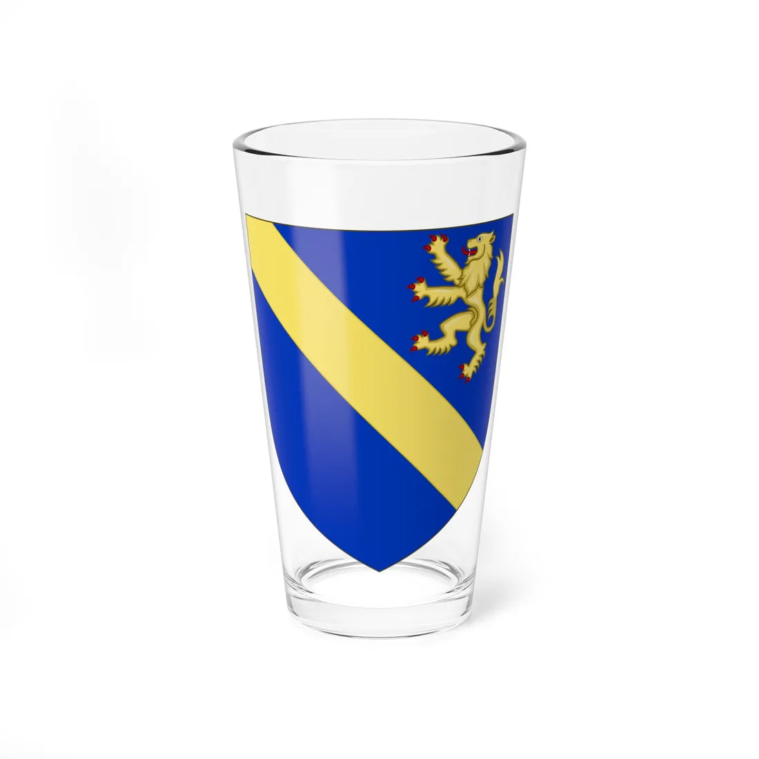 Blason de la famille de Pierre de Bernis (France) (Coat of Arms) Pint Glass 16oz 16oz - Go Mug Yourself