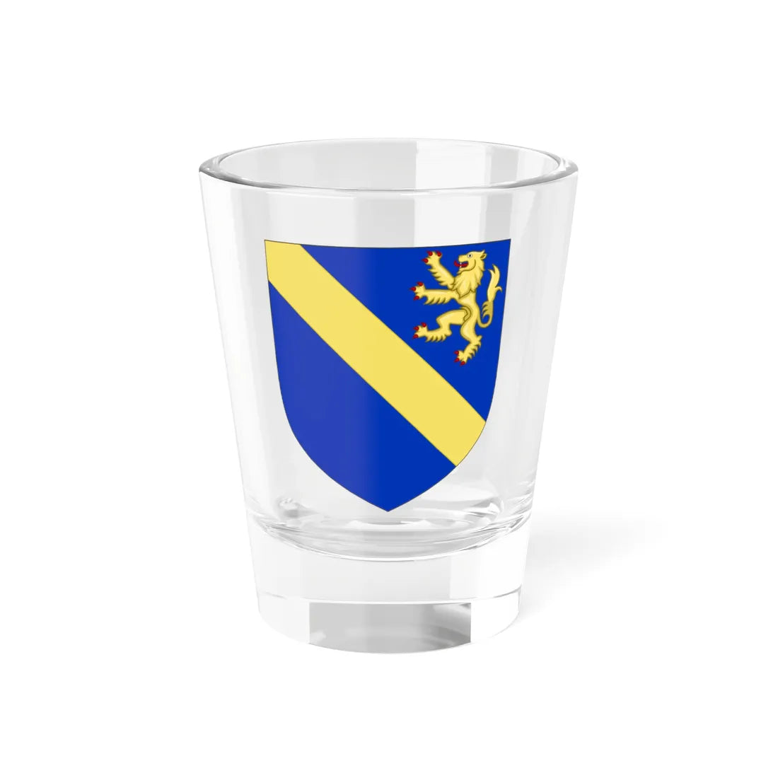 Blason de la famille de Pierre de Bernis (France) (Coat of Arms) Shot Glass 1.5oz 1.5oz - Go Mug Yourself