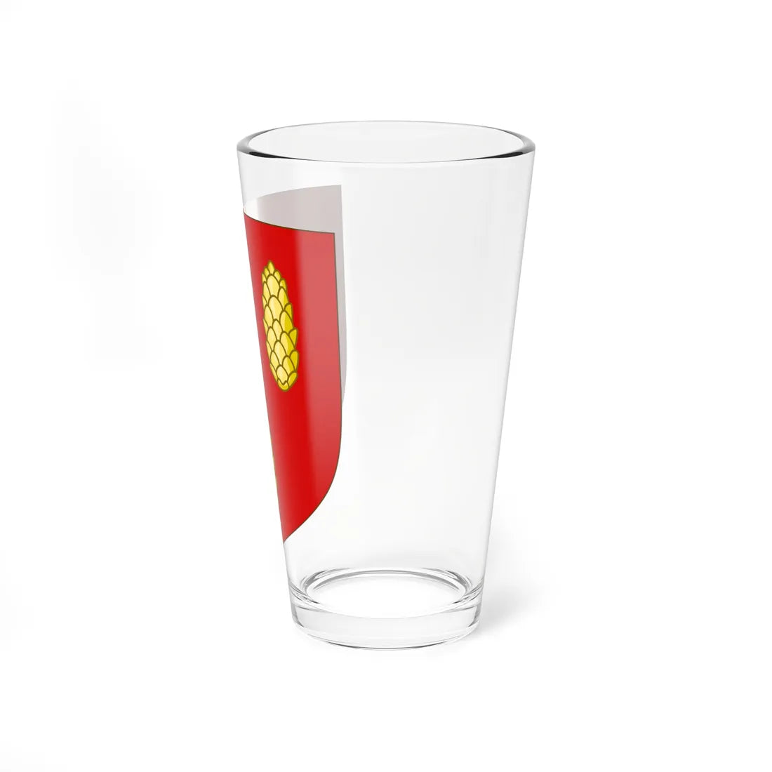 Blason de la famille de Pins (France) (Coat of Arms) Pint Glass 16oz - Go Mug Yourself