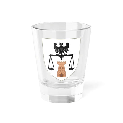 Blason de la famille de Rocca Serra (France) (Coat of Arms) Shot Glass 1.5oz 1.5oz - Go Mug Yourself