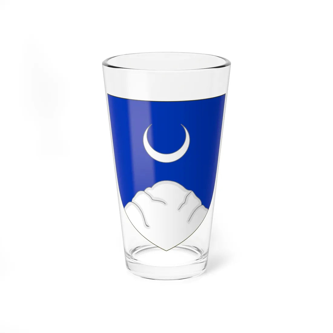 Blason de la famille de Rostolan (France) (Coat of Arms) Pint Glass 16oz 16oz - Go Mug Yourself