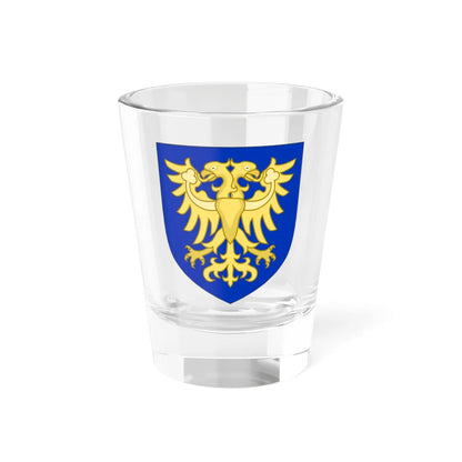 Blason de la famille de Roys de Lédignan (France) (Coat of Arms) Shot Glass 1.5oz 1.5oz - Go Mug Yourself