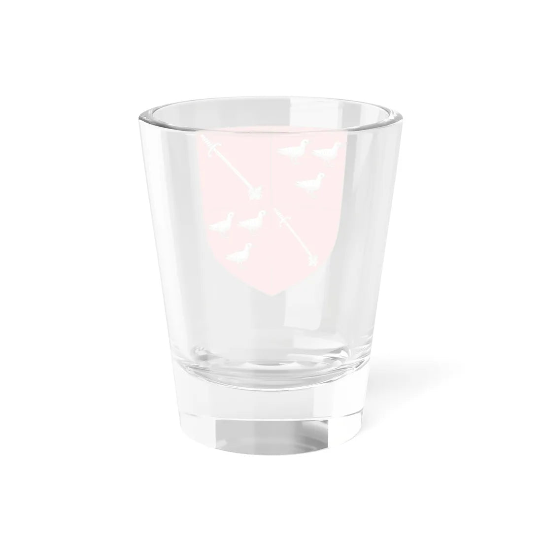 Blason de la famille de Saisy de Kerampuil (France) (Coat of Arms) Shot Glass 1.5oz - Go Mug Yourself