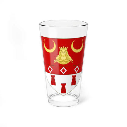 Blason de la famille de Soubeyran de Saint-Prix (France) (Coat of Arms) Pint Glass 16oz 16oz - Go Mug Yourself