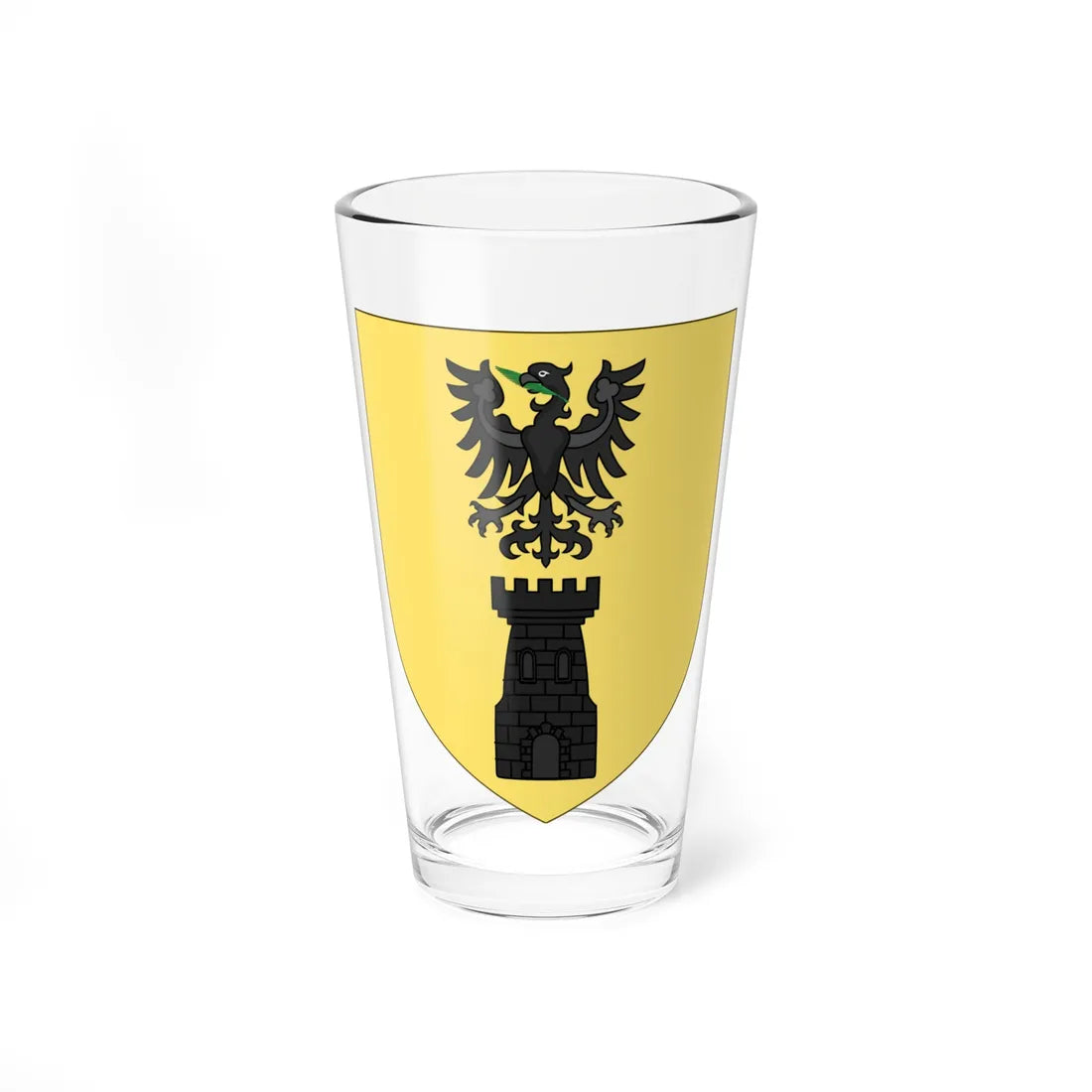 Blason de la famille de Susini (France) (Coat of Arms) Pint Glass 16oz 16oz - Go Mug Yourself