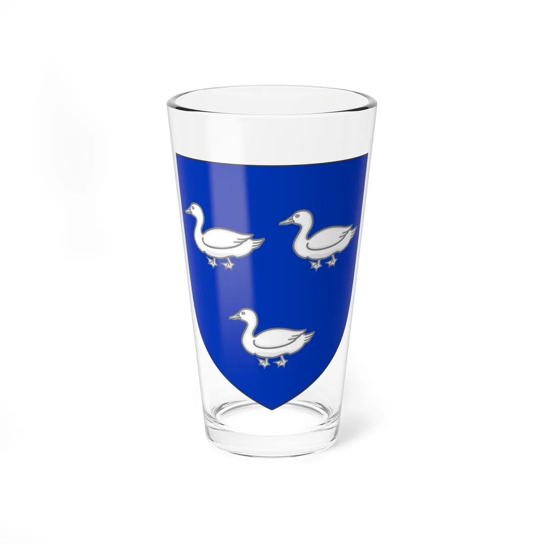 Blason de la famille de Suzannet (France) (Coat of Arms) Pint Glass 16oz - Go Mug Yourself