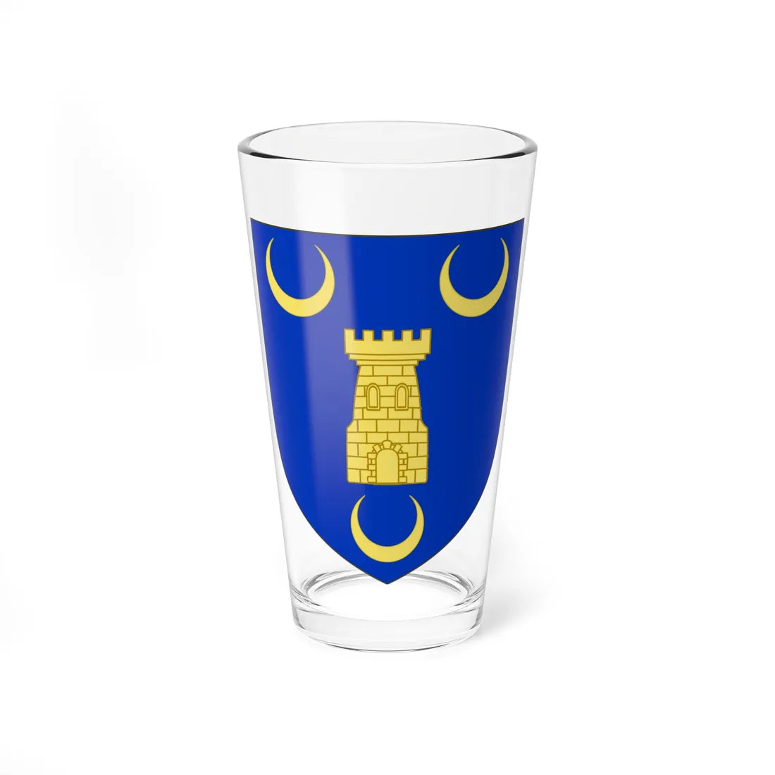 Blason de la famille Desson de Saint-Aignan (France) (Coat of Arms) Pint Glass 16oz 16oz - Go Mug Yourself