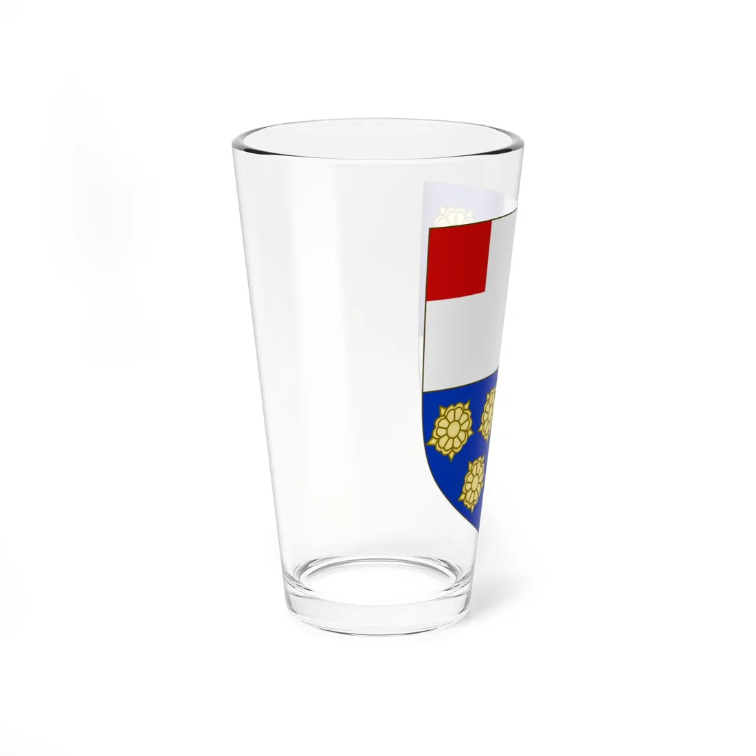 Blason de la famille du Buisson de Courson (France) (Coat of Arms) Pint Glass 16oz - Go Mug Yourself