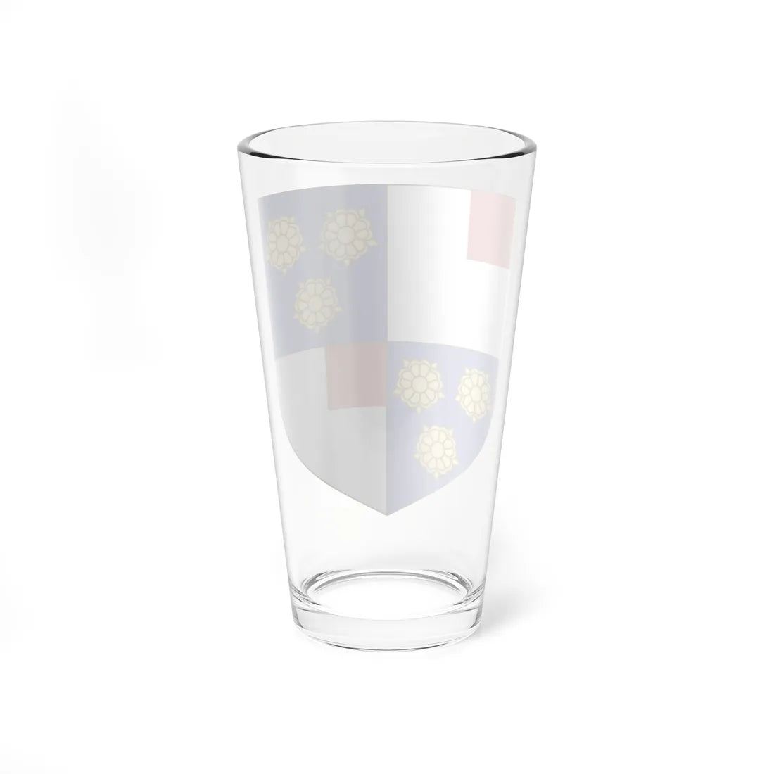 Blason de la famille du Buisson de Courson (France) (Coat of Arms) Pint Glass 16oz - Go Mug Yourself