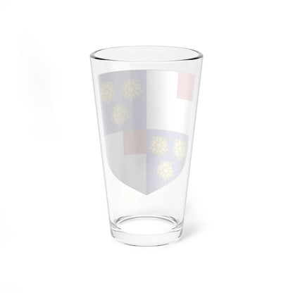 Blason de la famille du Buisson de Courson (France) (Coat of Arms) Pint Glass 16oz - Go Mug Yourself