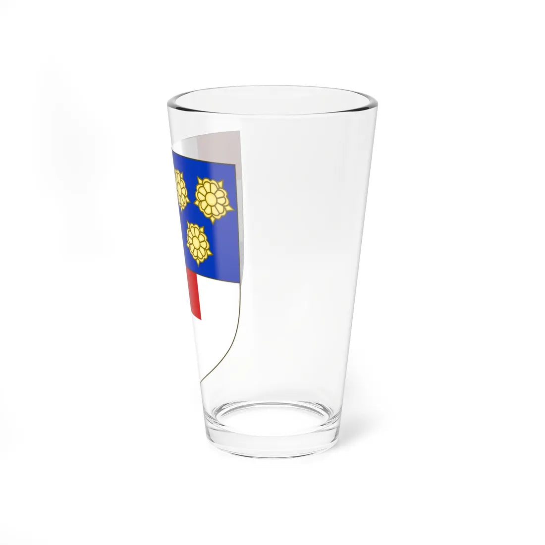 Blason de la famille du Buisson de Courson (France) (Coat of Arms) Pint Glass 16oz - Go Mug Yourself