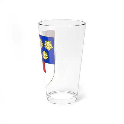 Blason de la famille du Buisson de Courson (France) (Coat of Arms) Pint Glass 16oz - Go Mug Yourself