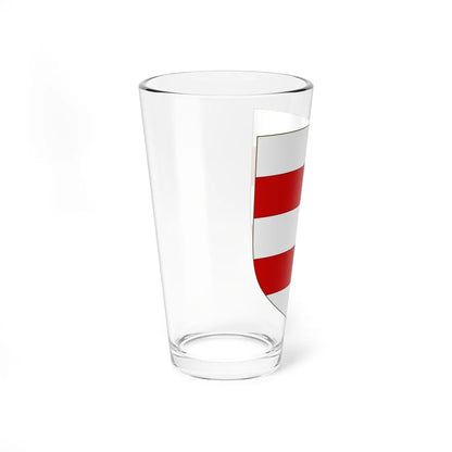 Blason de la famille du Campe de Rosamel (France) (Coat of Arms) Pint Glass 16oz - Go Mug Yourself