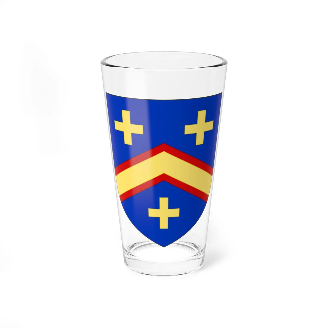 Blason de la famille du Mesnildot (France) (Coat of Arms) Pint Glass 16oz - Go Mug Yourself