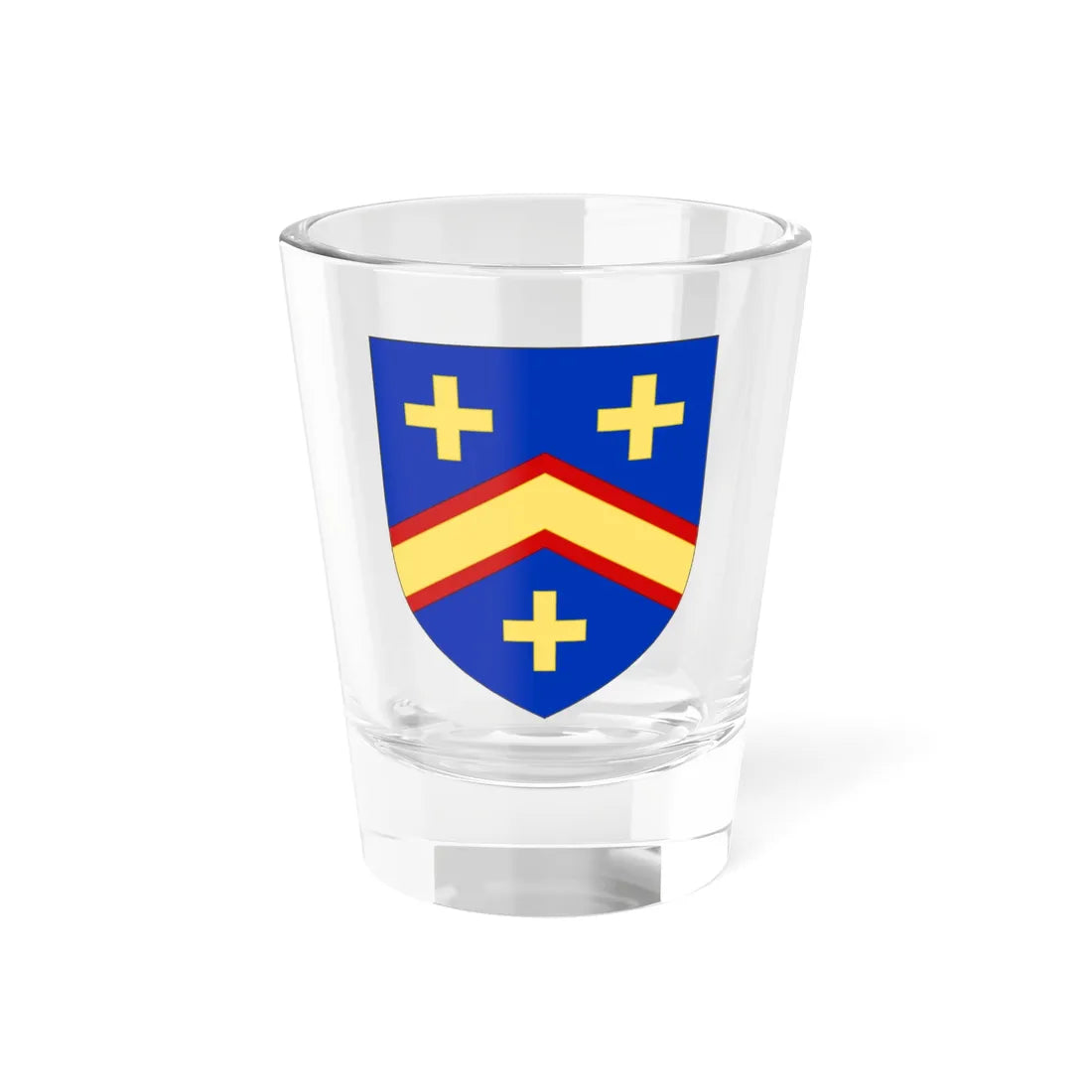 Blason de la famille du Mesnildot (France) (Coat of Arms) Shot Glass 1.5oz 1.5oz - Go Mug Yourself