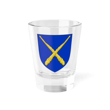 Blason de la famille Dumas de Champvallier (France) (Coat of Arms) Shot Glass 1.5oz 1.5oz - Go Mug Yourself